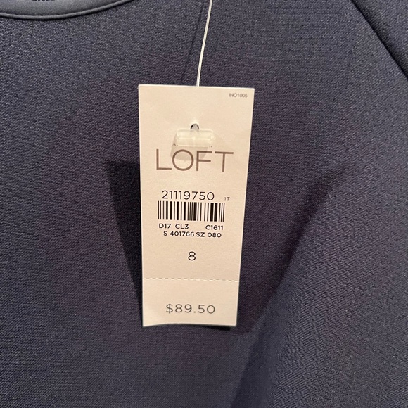 Loft dress, navy, size 8 - Picture 3 of 5